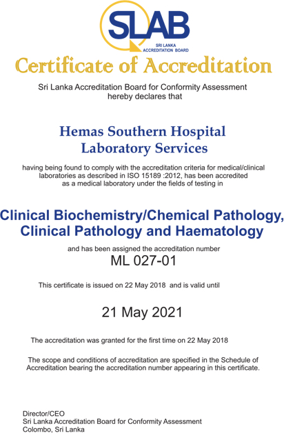 Awards Hemas Lab